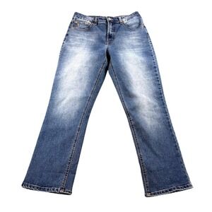 FRYE‎ Y2K Bootcut Jeans Size 6/28 Blue Low Rise Stretch Denim